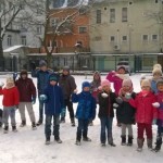 Śniegowe harce dzieci ze świetlicy SP3