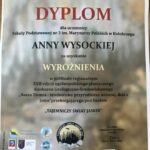 Wielki sukces naszej uczennicy -Anny Wysockiej – SP 3